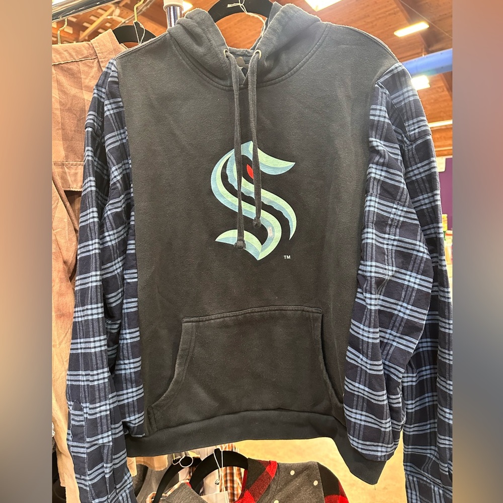 Seattle Kraken repurposed hoodie